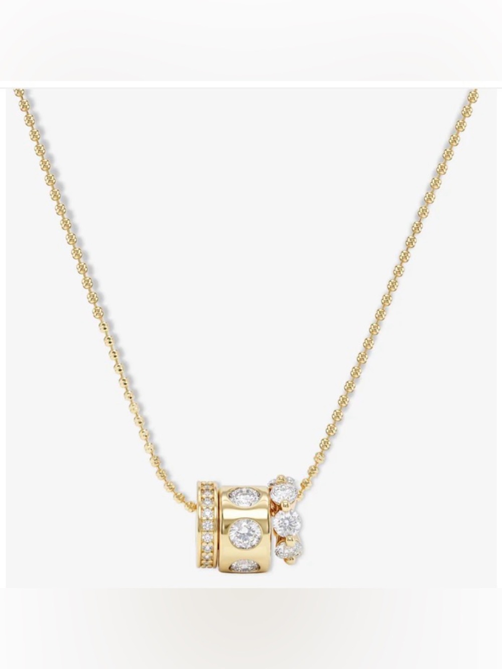 Melinda Maria Ashley Topanga Necklace
Gold|White Diamondettes